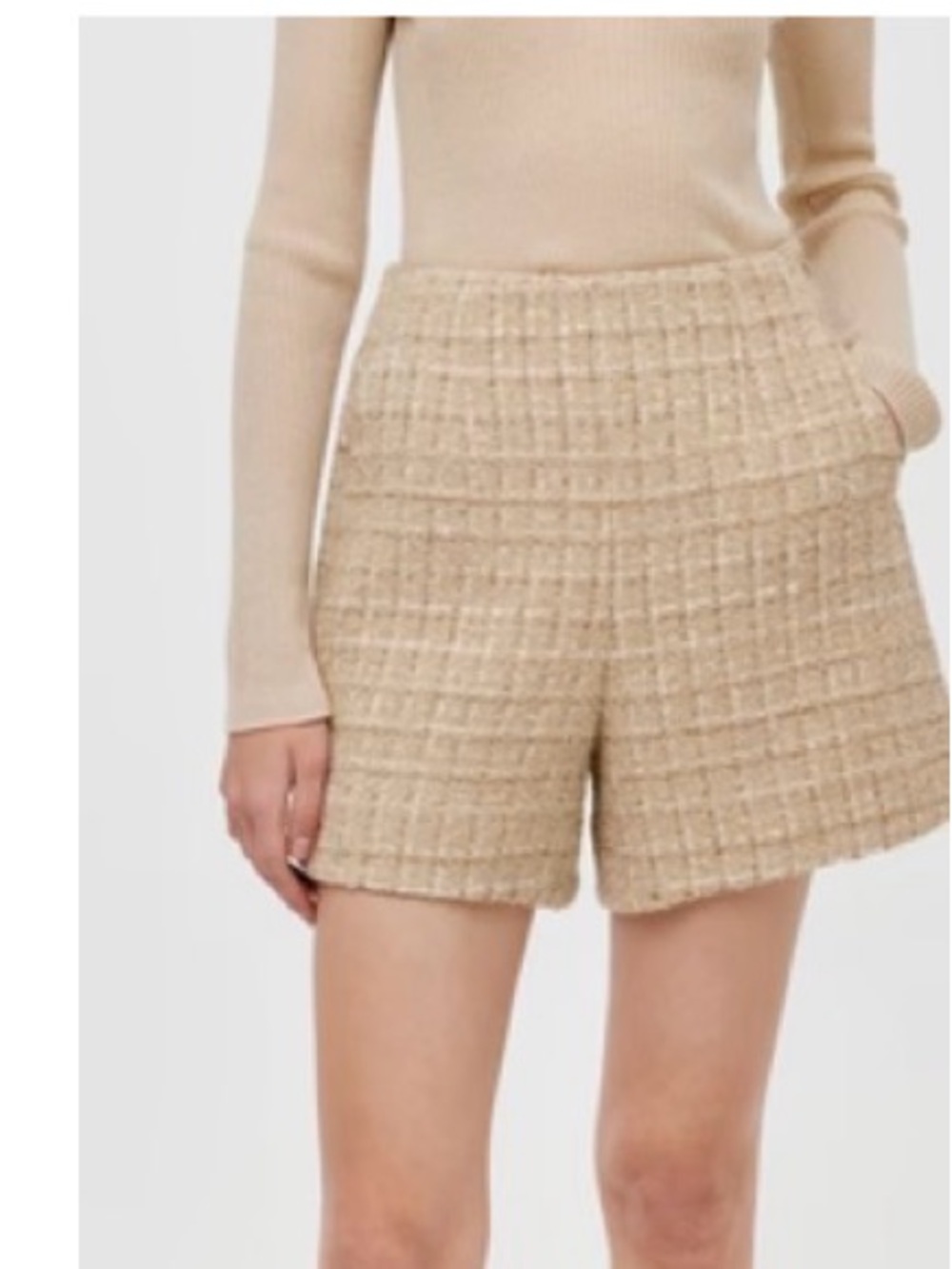 Goelia Wool Blend Tweed A-Line Women’s Shorts